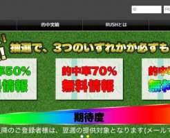 Rush(ラッシュ)を検証！平均的中率72.4％を誇る高精度情報はホンモノだった！